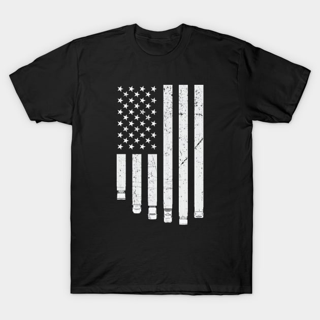 American Truck Driver USA Flag T-Shirt by almostbrand